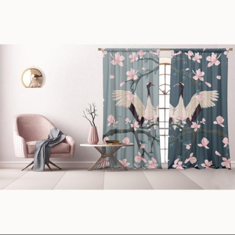 Blackout Curtain Panel Pair, 148 W x 400 D cm