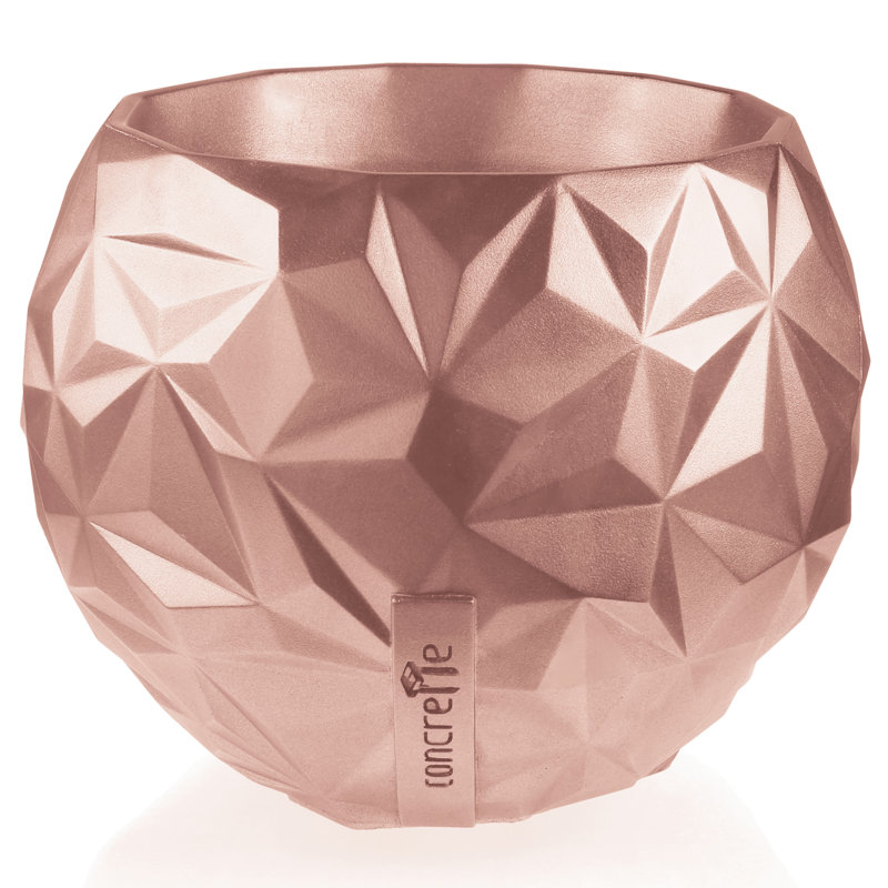 Handmade Pot Planter, Rose Gold
