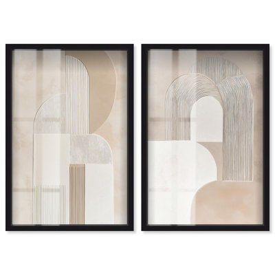 Ensemble de salon doré Golden Shadowbox par Art Remedy