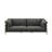 Black Top Grain Leather Sofa