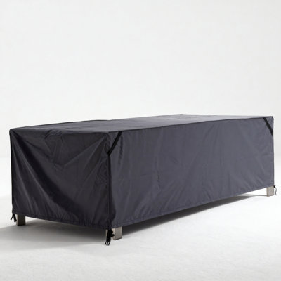 Heavy Duty Patio Furniture Cover, Waterproof Outdoor Furniture, Large Table and Chair Covers with Buckles and Handles, Tear-Resistant Oxford, Black, 1 by Rebrilliant