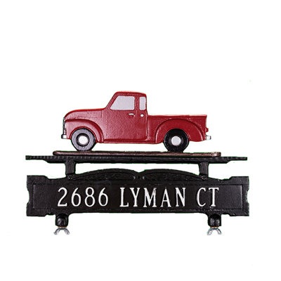 Metal Classic/Decorative Illuminated Mailbox Sign