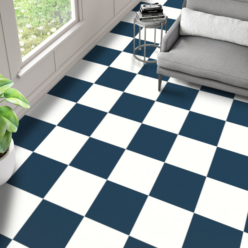 True Story 12'' W x 12'' L Porcelain Throughbody Wall & Floor Tile, Navy