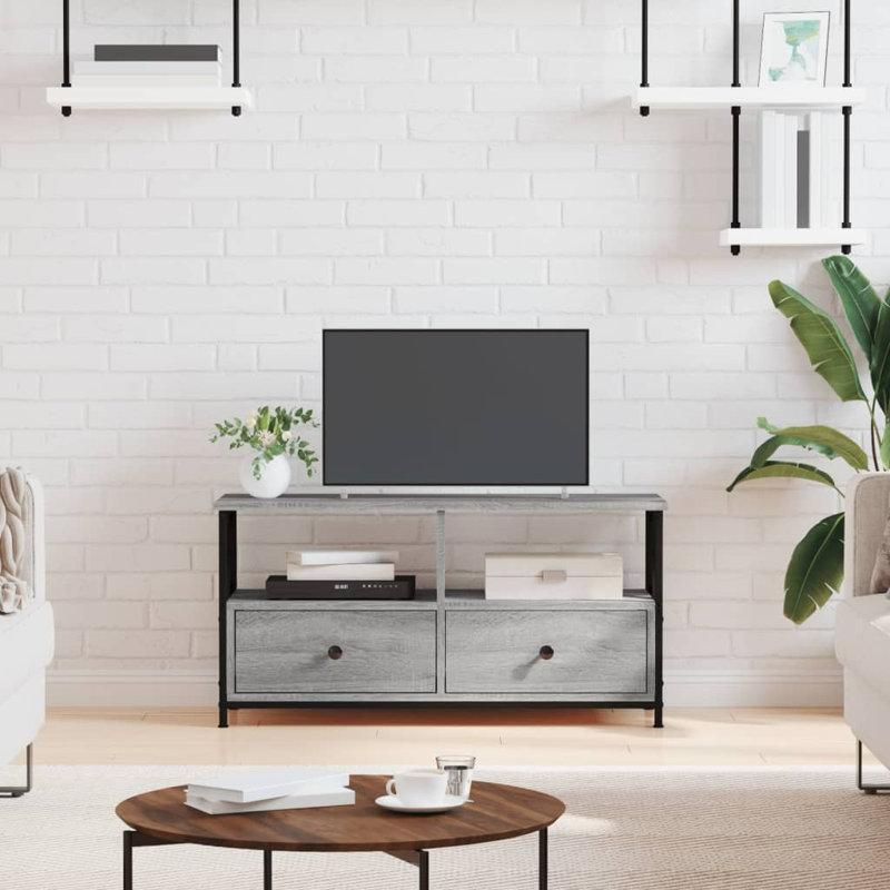 Sireci Unfinished TV Stand for TVs up to 40", Grey Sonoma