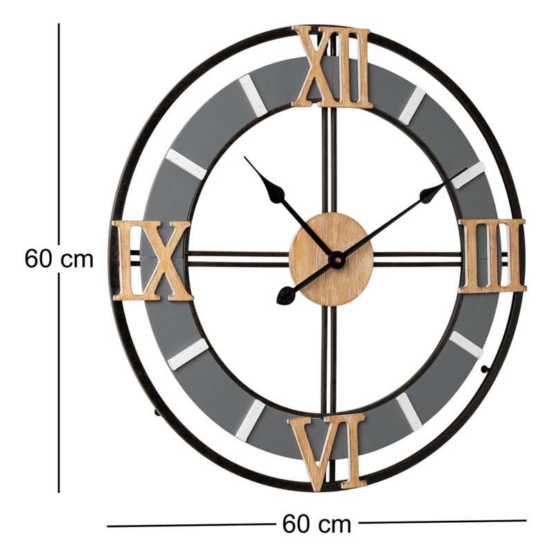 Brooklands Wood Wall Clock