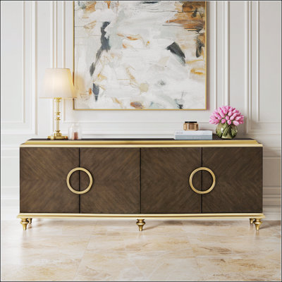 Ashtin Console Cabinet in Brown