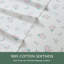 Draps 100% coton - Draps de grande profondeur à motif floral Ditsy