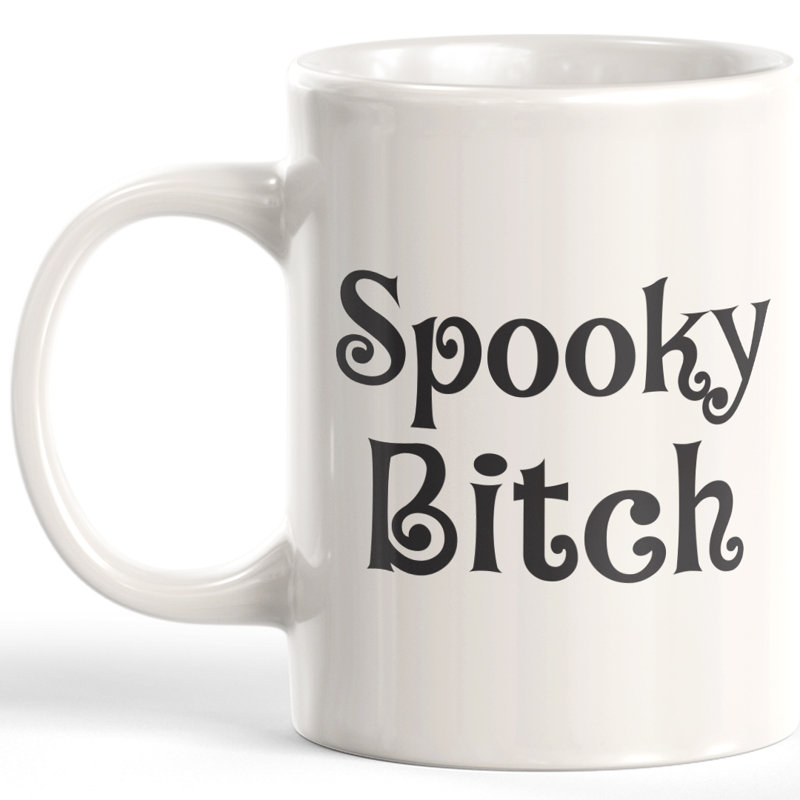 Grande tasse à café Spooky Bitch, 11 oz, Plastique