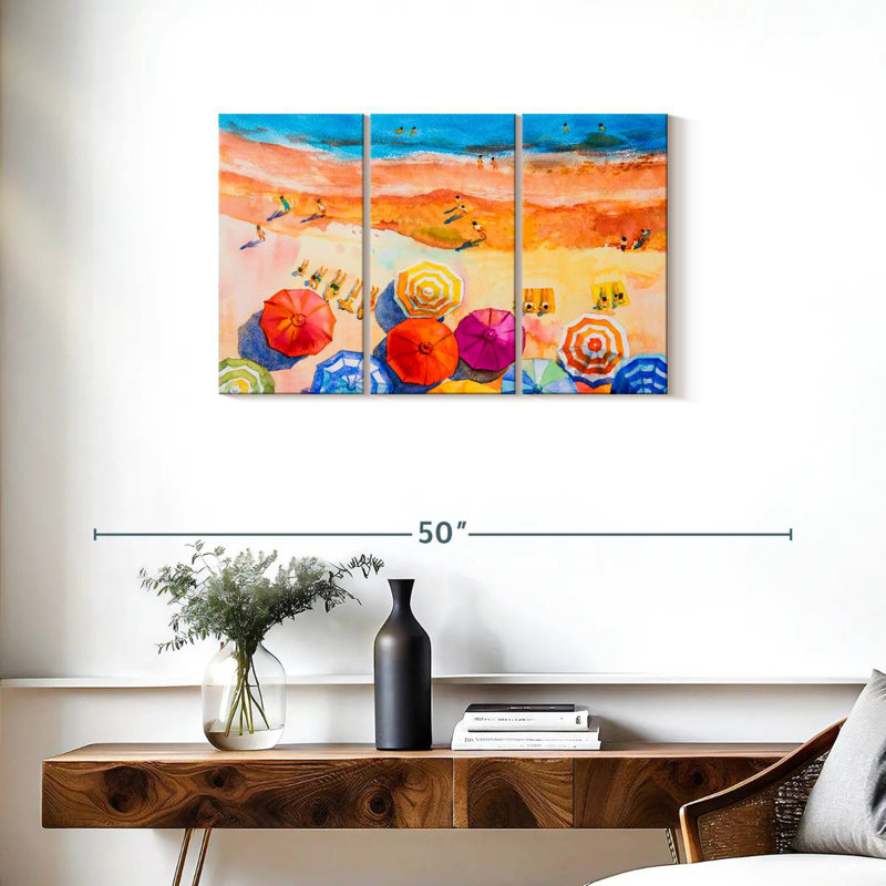 Alvord Vacation At The Beach, 20" H x 33" W