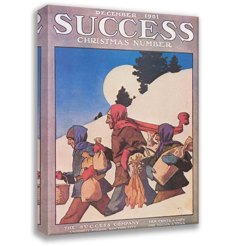 «Success Magazine - Christmas Number» par Maxfield Parrish, toile tendue avec châssis, H 18 po x l 13 po