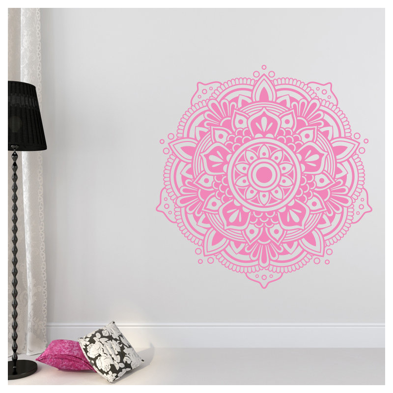 Décalcomanie murale bohémien Buller, Rose tendre