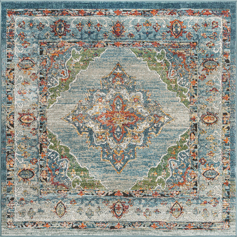 Charian Oriental Indoor Rug, Square 6' x 6'
