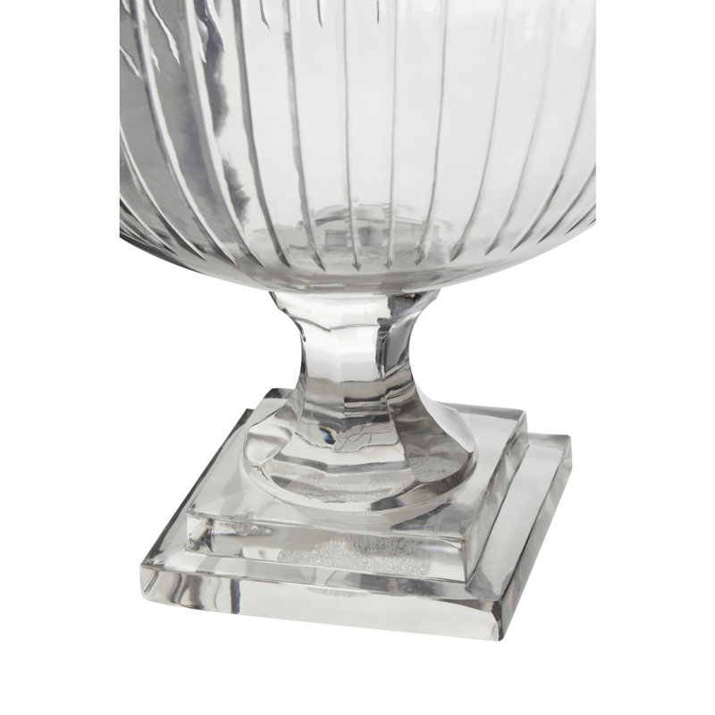 Glass Tabletop Hurricane, 42cm H x 27cm W x 27cm D