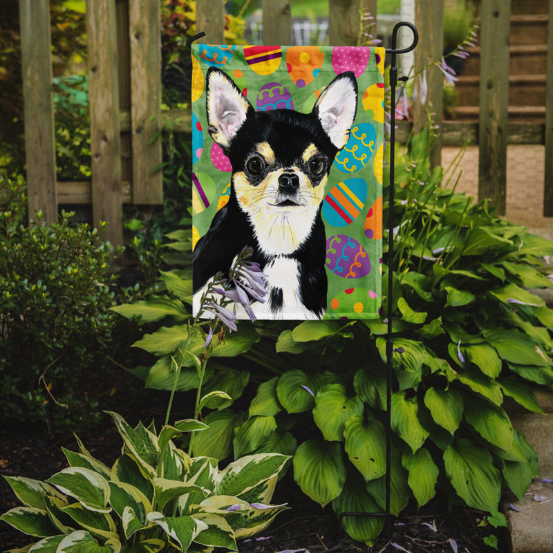 Drapeau de jardin Atara, Chihuahua (noir et beige)