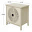 Armoire décorative creuse à 2 portes avec tablette réglable