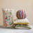 Embroidered Cotton Reversible Throw Pillow