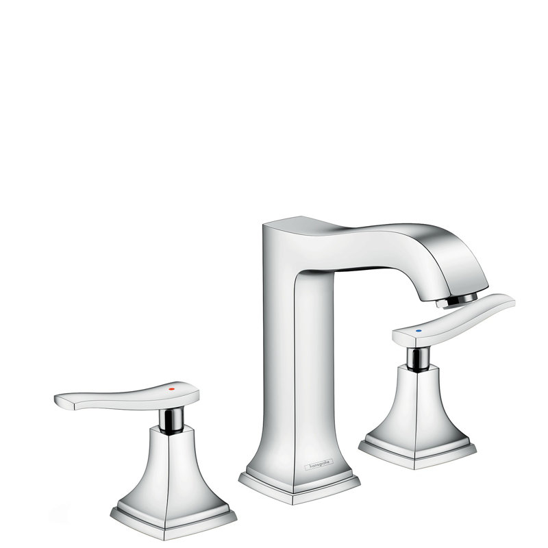 Robinet de salle de bain avec drain classique Metropol, Chrome