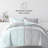 7-Piece Reversible Bedding Bundle - Solid Comforter and Patterned Sheet Set-99311803-99311809