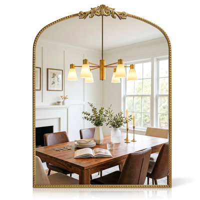 High Definition Clear Mirror, Shatter Resistant Wall Mirror, Easy To Install Decorative Mirror , Wall Mounted Or Leaning Against For Bathroom Bedroom Living Room