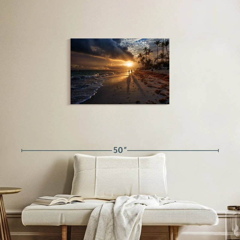 Gillard, plage dominicaine, paysage, H 20 po x l 30 po