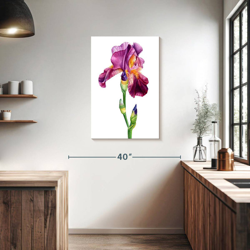 Harnek Lovely Iris Flower, 36" H x 24" W