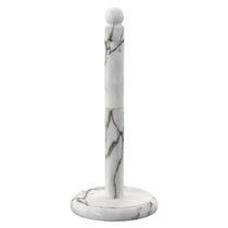 Welisya Marble Paper Towel Holder White Countertop,Standing