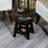 Wooden Step Stool, Finish - Versatile For Dressing Rooms And Closets Floral Stool In Ideal Living Room Bedroom-1870589733