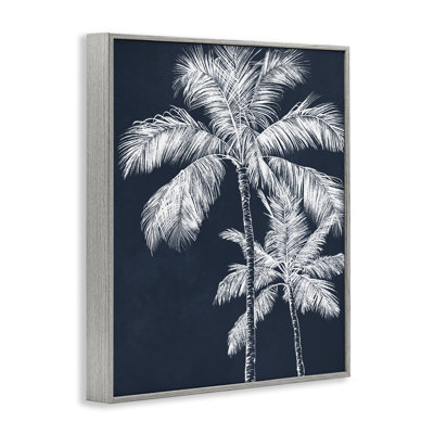 Paire d'arbres bleus, art giclée par Leah Noel Art