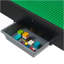 Table d'activités pour enfants en bois, plateau de table double face blocs de construction, table de jeu polyvalente avec 2 bacs de rangement pour enfants de 3 ans et plus, grand espace de rangement, cadeau pour garçons et filles, noir