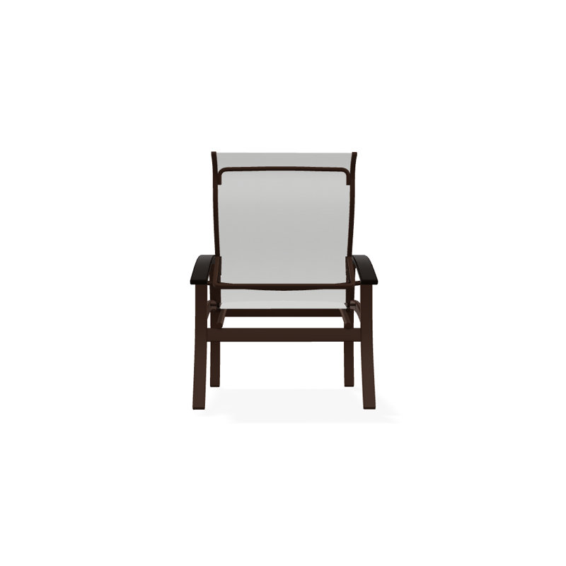 Chaise de patio Askar, Blanc 6D Sunbrella®, Noir, Kona texturé