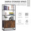 Carita 162.5 cm H x 76 cm W Steel Standard Bookcase