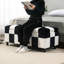 Lavora 114cm Wide Tufted Rectangle Chequered Standard Ottoman with Storage-1461339753