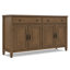 Grande armoire de rangement en bois massif avec tiroirs l 67 po Connaught-1465366122