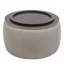 Repose-pieds rond avec rangement, table de bout et repose-pieds-1077505030