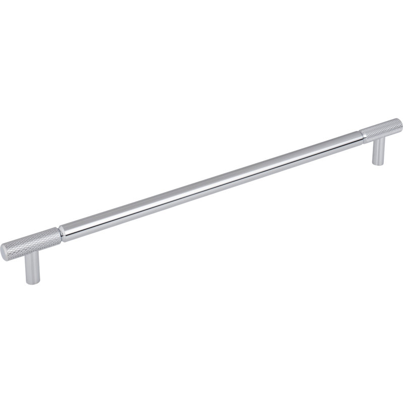 Prestwick Bar Pull, Polished Chrome, 12" Center To Center