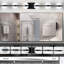 6 lumières de salle de bain, noir, moderne simple, écoénergétique et brouillard, pour la salle de bain, armoires à miroir, salle d'eau, lumières de chambre à coucher - ampoules à DEL, brouillard, économie, salon-237180009