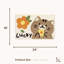 16x24 Cat Bath Rug "Flower": Plush Microfiber, Non-Slip for Multi-Room Use