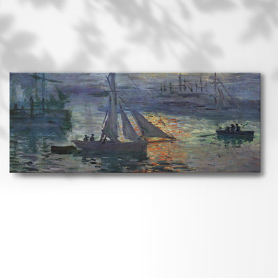 «Sunrise At Sea» par Monet sur toile