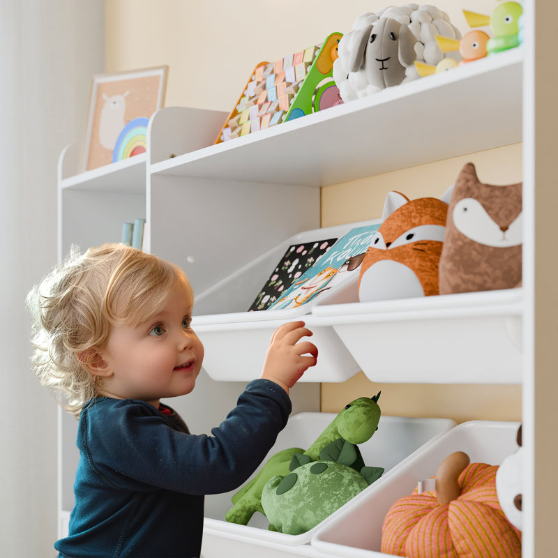 Rangement pour jouets pour enfants, Blanc