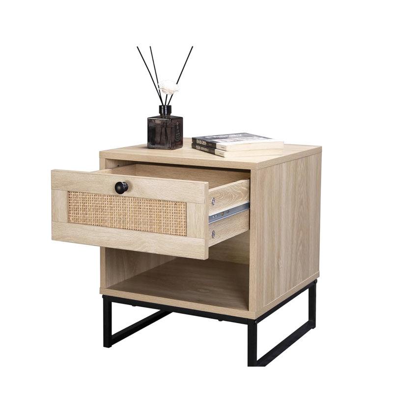 Table d'appoint en bouleau de style côtier Modern