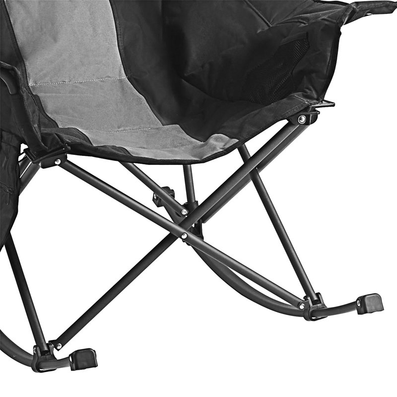 Chaise de camping rembourrée et pliante