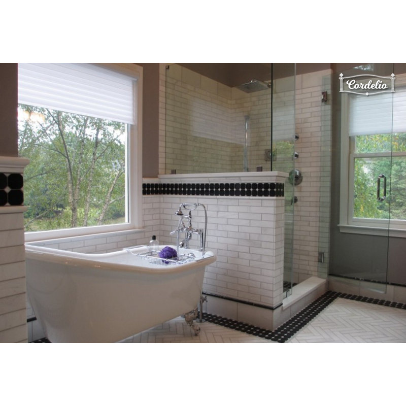 Picket 2" x 3" Marble Honeycomb Mosaic Wall & Floor Tile, Bianco Venato Dolomite