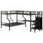 Stylish L-Shaped Bunk & Loft Bed with Storage Wardrobe, Desk & USB Charging
