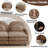Cloud Comfort Sofas, Teddy 2 Seater Modern Loveseat For Home
