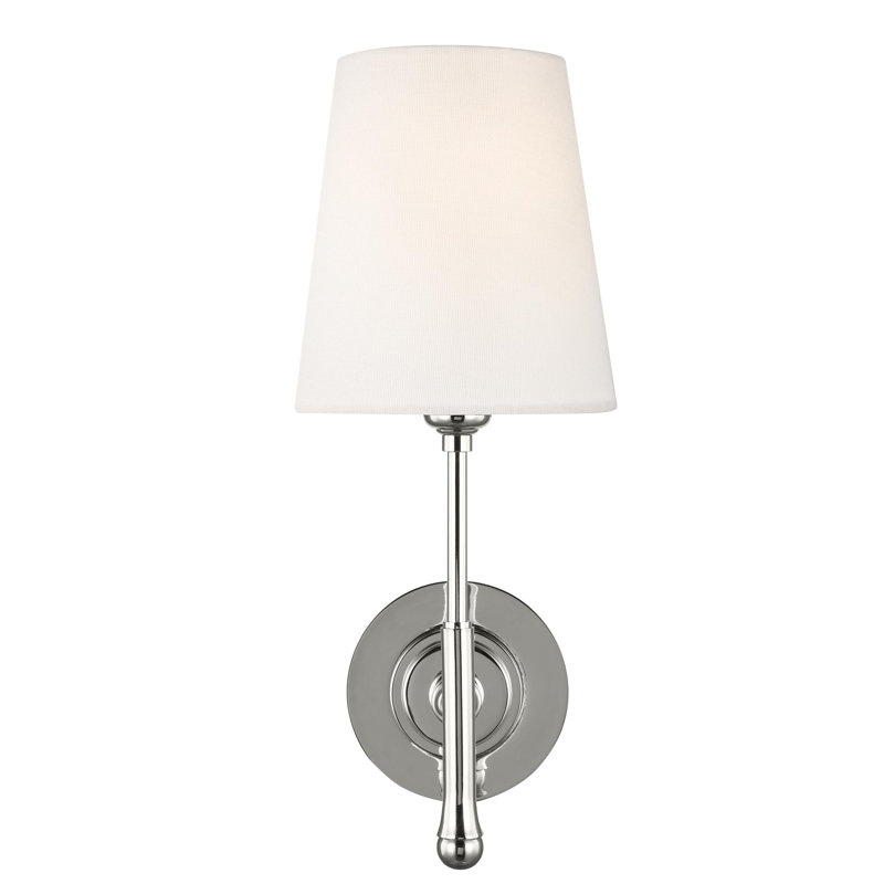 Capri 1 - Light Wallchiere, 14.5" H x 5.5" W x 8.375" D, Polished Nickel