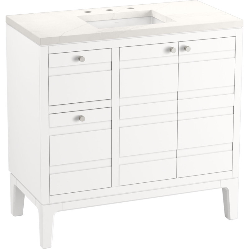 Helst 36-In Bathroom Vanity Set, White