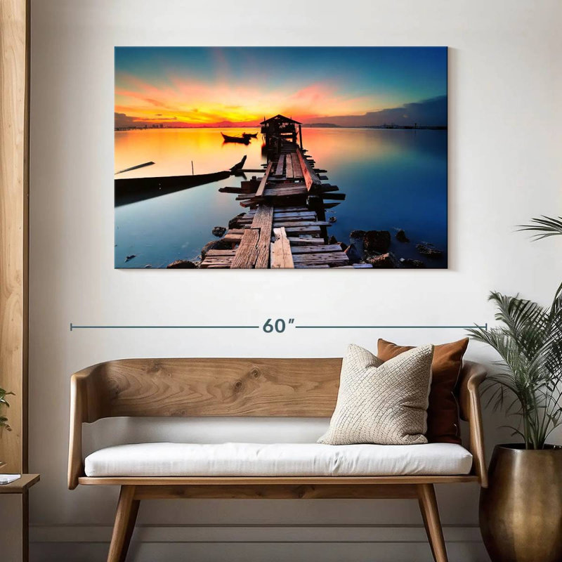 Aletra Jelutong Penang Fishing Pier, 32" H x 48" W