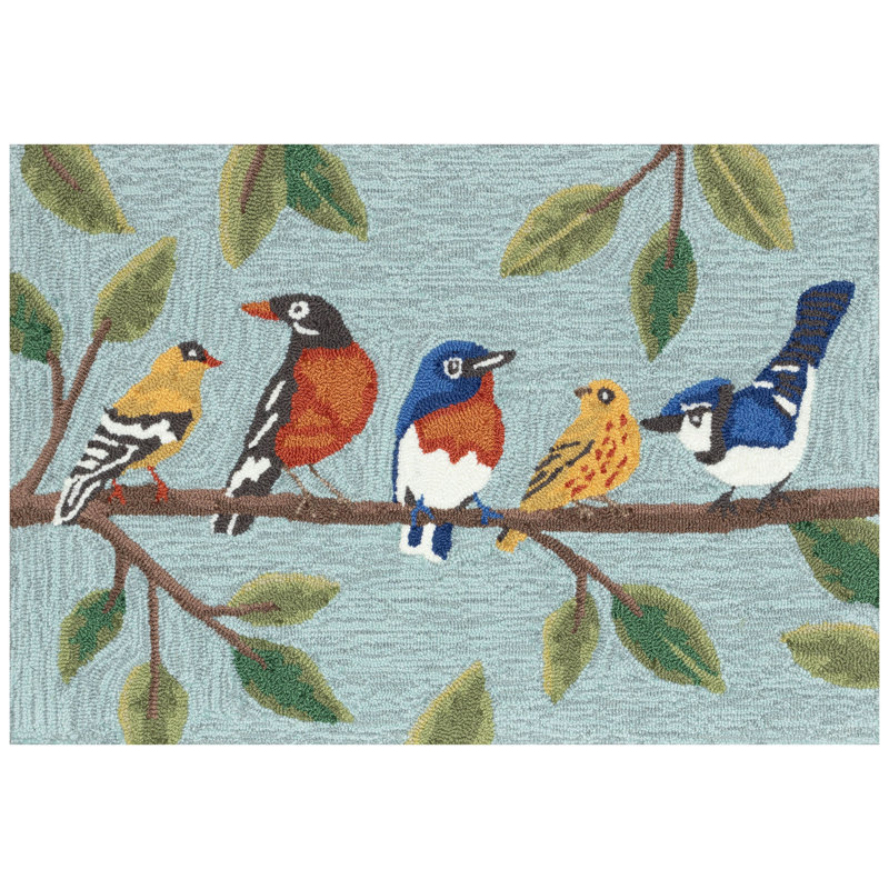 Tapis de cuisine Brodyn, Rectangle 2 pi x 3 pi, Bleu