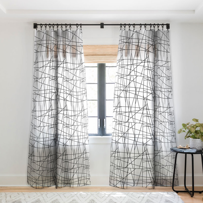 Gabriela Fuente Architecture 1pc Sheer Window Curtain Panel