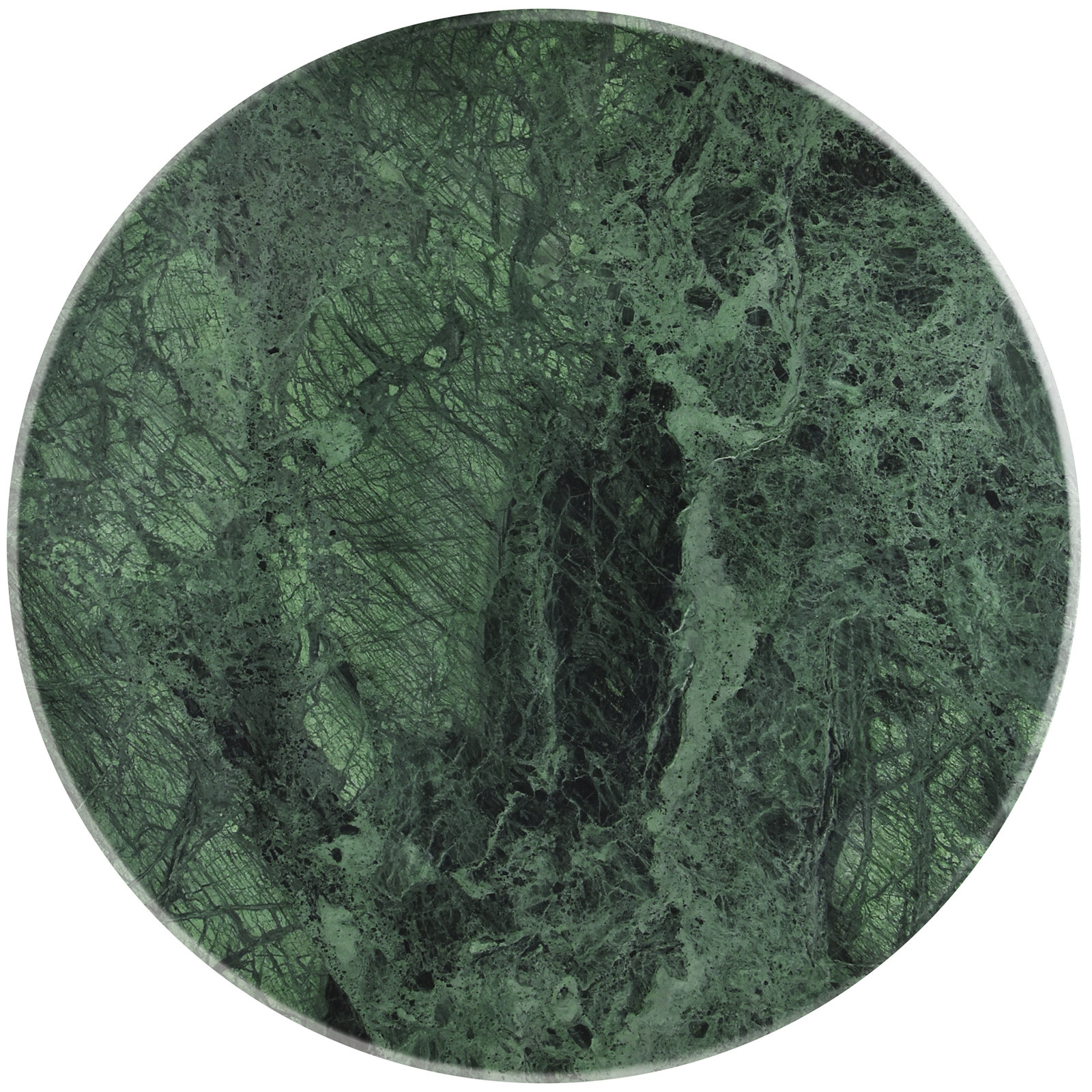 Genoa 36" Genuine Marble Coffee Table, Green Marble